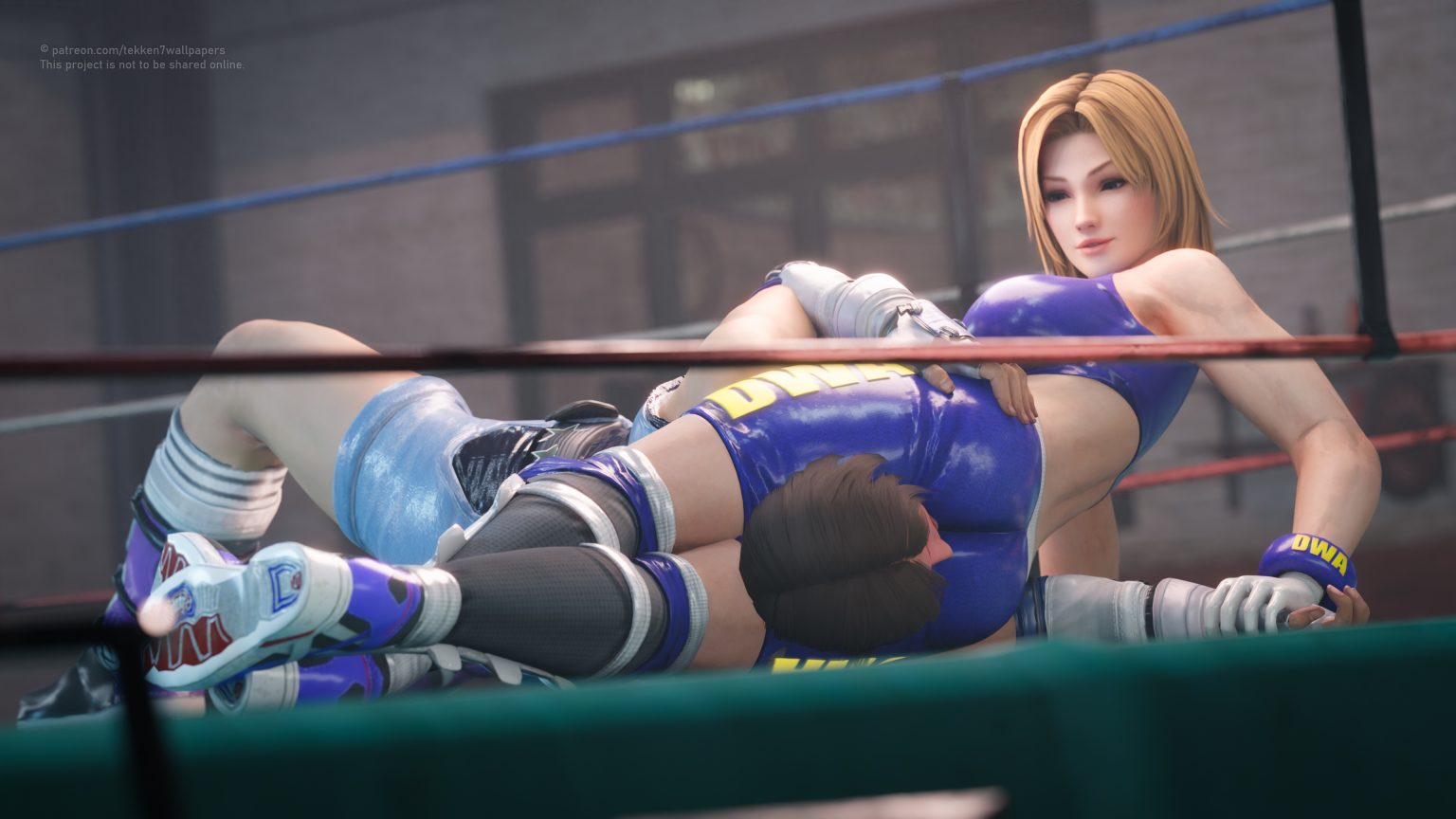 Reverse headscissor - Tina vs Asuka-4