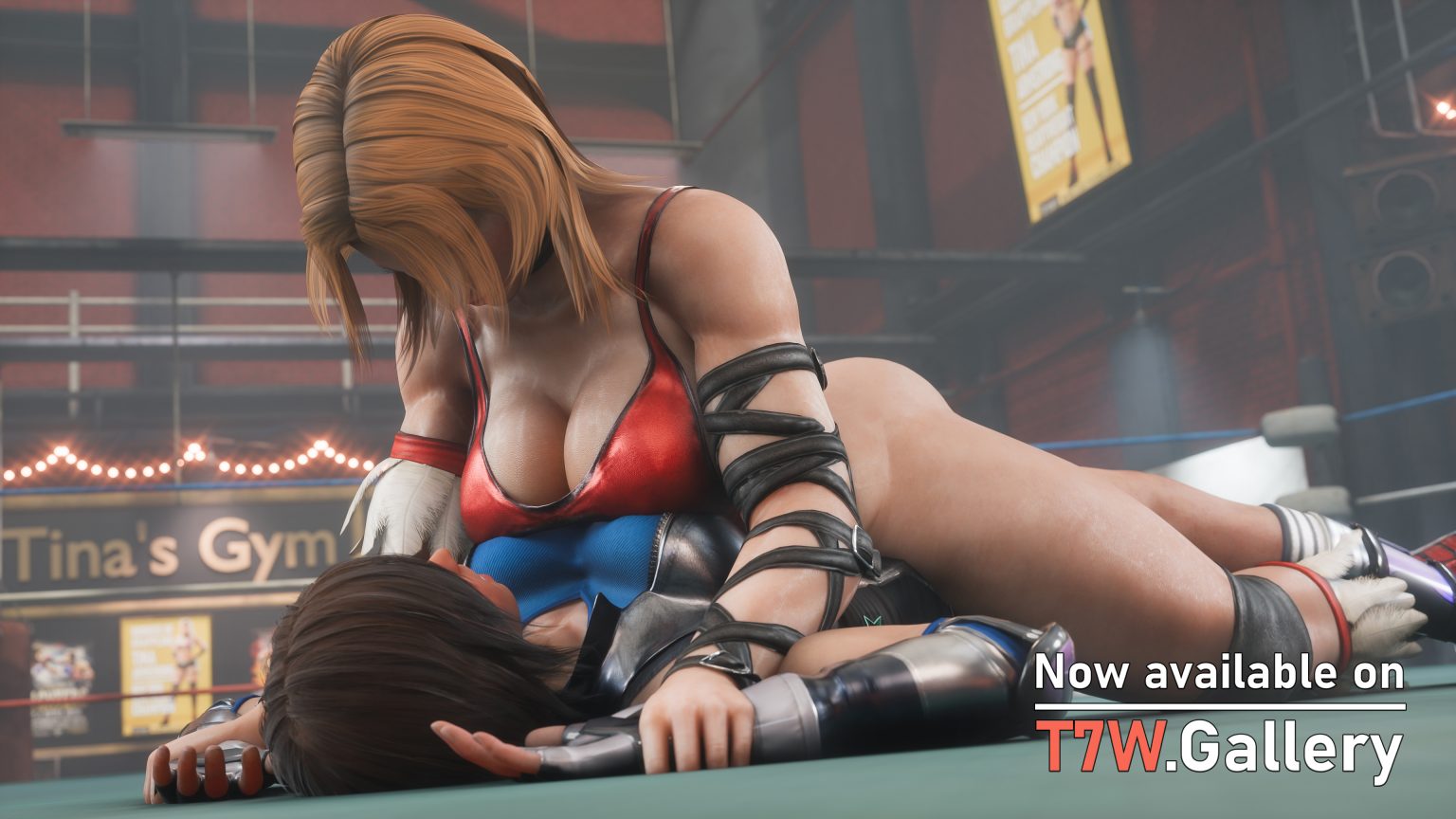 Sensual Pinfall - Tina vs Asuka